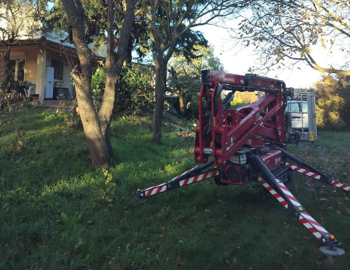 nacelle araignée pour abattage arbre Simiane